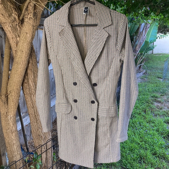 Vintage Long Double Breasted Blazer - Picture 1 of 9